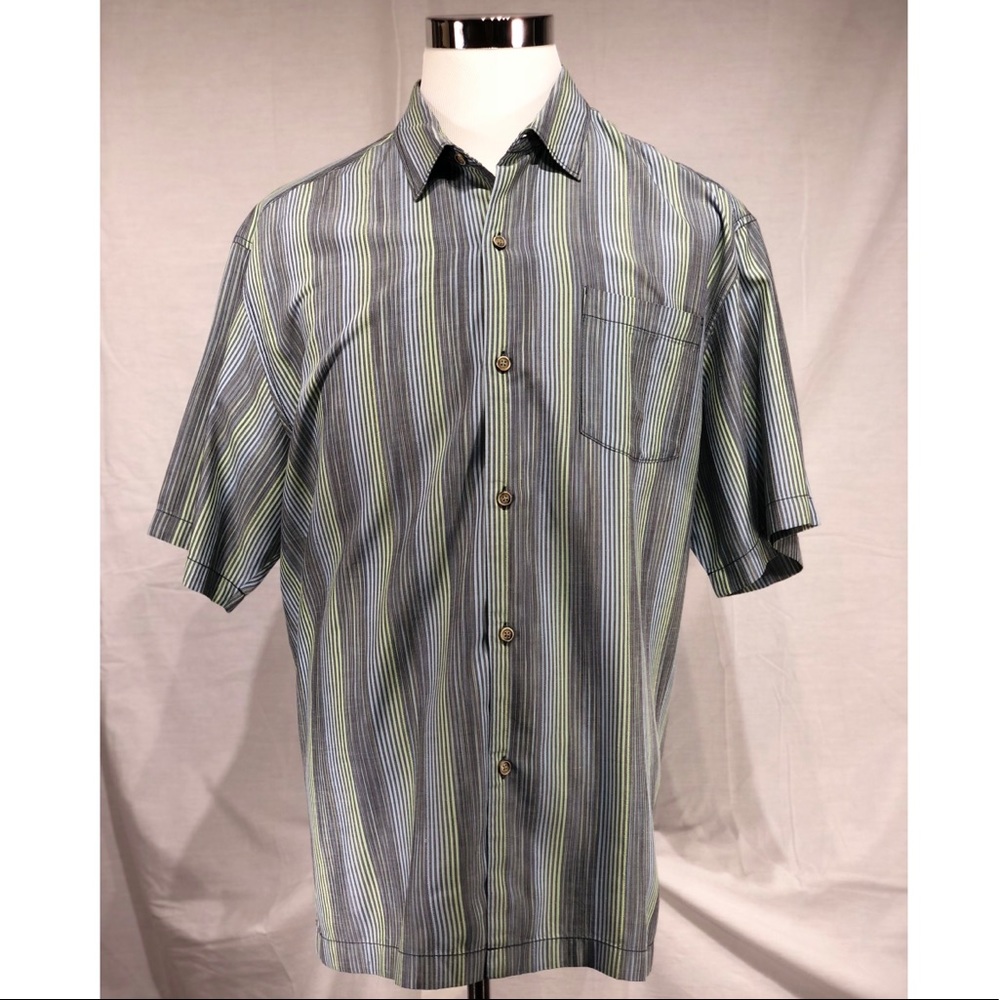 Tommy Bahamas, 100% Silk, Leisure Shirt, XL